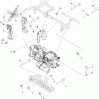 SPORTSMAN X2 500 EFI - A07TH50AL/AQ/AU/AZ/TN50AF/AS/AU Transmission, mounting