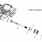 SPORTSMAN X2 500 EFI - A07TH50AL/AQ/AU/AZ/TN50AF/AS/AU Transmission, output shaft, front