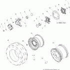 HAWKEYE 2X4/4X4 - A07LB27AA/AC/LH27AA/AB/AC/AD/AL Wheel, rear and brake disk / hubs / bearing carriers