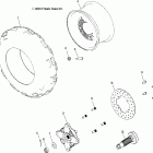 HAWKEYE 2X4/4X4 - A06LB27AA Wheel, front and hub, front