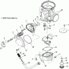 SPORTSMAN 500 HO - A06MH50AA Карбюратор, нижняя часть