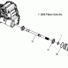 SPORTSMAN 500 EFI - A06MH50AQ Output shaft, front