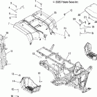 SPORTSMAN 500 EFI INT'L - A06MH50FC Cab, rear and seat
