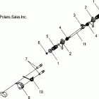 SPORTSMAN 500 EFI INT'L - A06MH50FC Shift forks