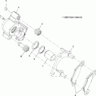 SPORTSMAN X2 - A06MN50AU Brake caliper, rear