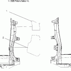 SPORTSMAN X2 - A06MN50AU Cab foil, rear