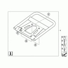 F800GS (K72) Set, top case carriers, aluminum