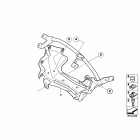 G650GS 08-09 (R131) Кронштейн крепления верхнего обтекателя(паук)