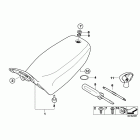 HP2 Megamoto (K25H) Bench seat and mounting parts