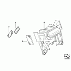 K1300R (K43) Кронштейн номерного знака США /  отражатель