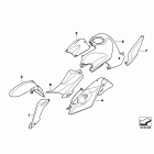 K1300R (K43) Painted parts wn82 ostra-grau / saphirsw.