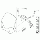 R1200R 05-10 (K27) Windshield sport, clear