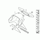 R1200RT 10+ (K26) License plate bracket  /  saddle lock