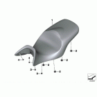 R1200RT 10+ (K26) Bench seat, single-section