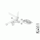 R1200GS ADV 08-09 (K255) Footrests, enduro, wide, front