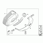 R1200GS ADV 08-09 (K255) Valve cover guard, aluminum