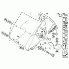 R1200GS ADV 08-09 (K255) Windshield, tinted