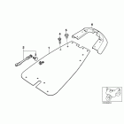 F650GS/M 05-07 (R13) Пластина крепл.и накладка для спецавтом.