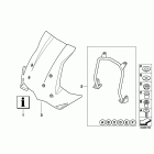 F800GS (K72) Touring windshield with mount