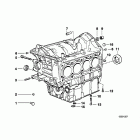 K1200LT 05-09 (89V3) Engine block mounting parts