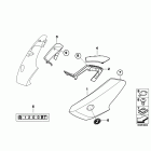 R1200RT 05-09 (K26) Обтекатель боковой, перед.
