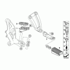 R1200GS 05-07 (K25) Front and rear footpeg
