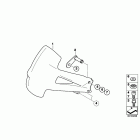 R1200GS 05-07 (K25) Radabdeckung cfk radnah hinten