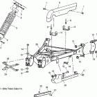 SPORTSMAN 6X6 - A05CL50AA Swing arm weldment (rear)