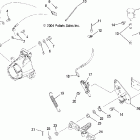 SPORTSMAN 600 - A05MH59AK Master cylinder, rear and foot pedal