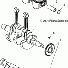 SPORTSMAN 600 - A05MH59AK Коленвал и поршни