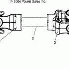 SPORTSMAN 600 - A05MH59AK Задний кардан