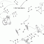 SPORTSMAN 700 - A05MH68AK/AN/AD Master cylinder, rear and foot pedal
