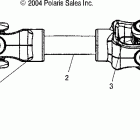 SPORTSMAN 700 - A05MH68AK/AN/AD Задний кардан