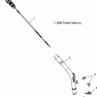 SPORTSMAN 700 - A05MH68AK/AN/AD Engine, oil dipstick