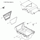 SPORTSMAN 700 - A05MH68AK/AN/AD Rear storage box