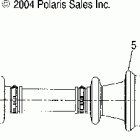 SPORTSMAN MV7 - A05MH68AP Drive shaft, front