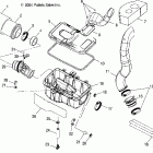 SPORTSMAN 800 EFI - A05MH76AC/AU/AW Воздушный фильтр