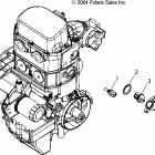 SPORTSMAN 800 EFI - A05MH76AC/AU/AW Manifold and thermostat
