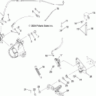 SPORTSMAN 800 EFI - A05MH76AC/AU/AW Master cylinder, rear and foot pedal