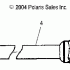 SPORTSMAN 800 EFI - A05MH76AC/AU/AW Prop shaft, front