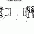 SPORTSMAN 800 EFI - A05MH76AC/AU/AW Prop shaft, rear