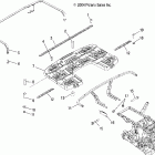 SPORTSMAN 800 EFI - A05MH76AC/AU/AW Rack mounting, rear