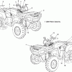 SPORTSMAN 800 EFI - A05MH76AC/AU/AW Наклейки