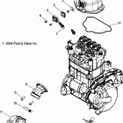 SPORTSMAN 800 EFI - A05MH76AC/AU/AW Throttle body mounting