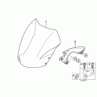 F650CS 05 (K14) Стекло ветровое