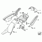 F650GS/M 05-07 (R13) Заднее крыло и крепление номерного знака