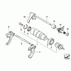 K1200GT 06-08 (K44) 6-ступенчатая трансмиссия / компоненты переключения пере...