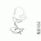 K1200R Sport (K43) Air duct, oil cooler