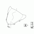 K1200R Sport (K43) Стекло ветровое