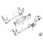 R1200R 05-10 (K27) 6-ступенчатая трансмиссия / компоненты переключения пере...